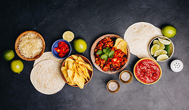 Destination-inspired dishes